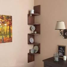 Wooden Wall Shelves Corner Hanging