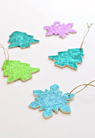 diy clay and glitter christmas