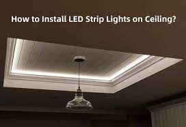 install led strip lights on ceiling