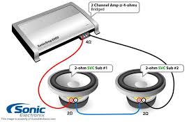 This is parallel woofer wiring. Sonic Electronix Wiring Guide Truck Audio System Subwoofer Car Audio Installation