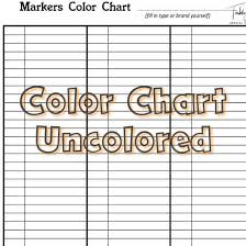 General Markers Color Chart 150 Colors