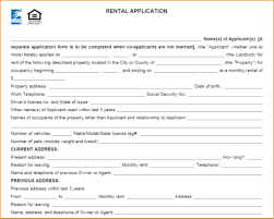 Rental Application Form Pdf Rental Application Template Awesome
