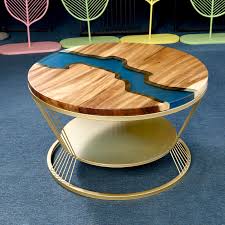 Pick out everyone's favorite board game, then help each participant get settled around a wood coffee table. Small Round Table In Modern Balcony Solid Wood Resin Living Room Coffee Table Buy Side Tables For Living Room Modern Gold Round Coffee Table Gold Side Table Wooden Coffee Table Modern Wood
