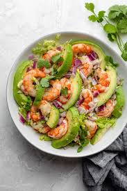 shrimp avocado salad low carb