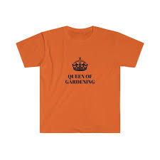 Queen Of Gardening T Shirt Orange Color