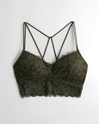 Hollister Strappy Longline Removable Pads Discount Online
