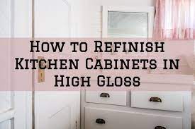 If you've painted your cabinets with one of these types of coatings, you do not need to add a polyurethane finish. How To Refinish Kitchen Cabinets In High Gloss Ron Rice Painting Consulting