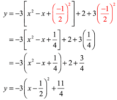 completing the square step by step