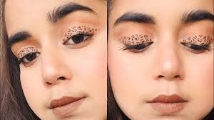 leopard cheetah eye makeup tutorial