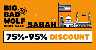 The big bad wolf yells: Big Bad Wolf Books Up To 95 Off Books Sale At Sabah From 30 May 9 June 2019