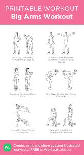 Big Arms Workout Illustrated Exercise Plan Created At