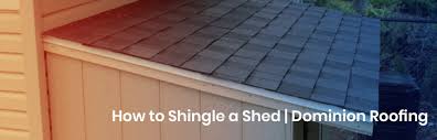 how to shingle a shed dominion roofing