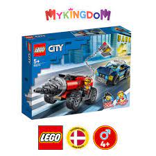 Đồ chơi lắp ráp mô hình LEGO CITY Truy đuổi xe máy khoan cướp ngân hàng  60273 | Mykingdom Official Store