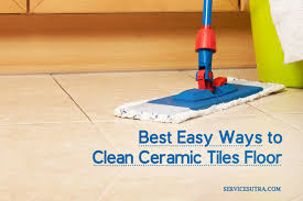 clean ceramic tiles floor