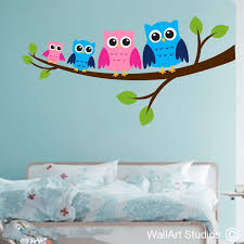 Owl Family Wall Art Sticker Designed By