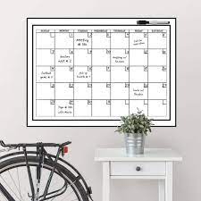 White Monthly Calendar Memo Board