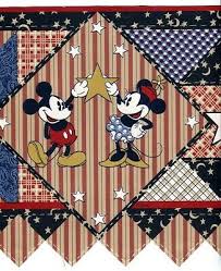 Cool wallpapers for ipad mini. Vintage Style Mickey Minnie Mouse Red White Blue Star Wallpaper Border 8 Yrd 3 63 Picclick Uk