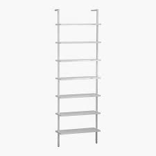 Stairway White Wall Mounted Bookcase