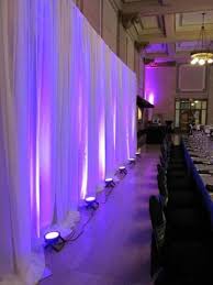 Purple Diy Led Uplight Backdrop Lincoln Nebraska Weddings Elite Events Rental Diy Wedding Backdrop Wedding Reception Head Table Head Table Wedding Backdrop