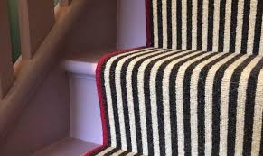 patterned and striped stair runners