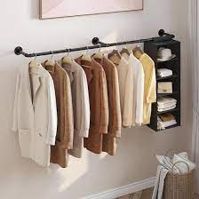 Clothes Rack Industrial Pipe Wall
