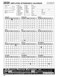 The brand has four sheet types to pick from, each with its own look and feel. Attendance Sheet Printable 2020 Employee Attendance Calendar Fill Online Printable Fillable Blank Pdffiller