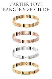 Cartier Size Chart Trinity Ring Mol White Gold Pink Bracelet