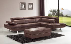 full leather modern sectional sofa