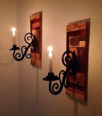 Reclaimed Pallet Wall Candle Holders