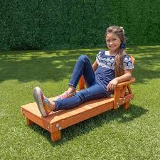 Sportspower Kids Wooden Outdoor Chaise