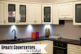 update countertops on a budget