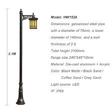 light pole tall garden lamp