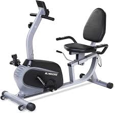 Buy MaxKare Recumbent Exercise Bike Indoor Cycling Stationary Bike with Adjustable Seat and Resistance Pulse Monitor and Phone Holder (Seat Height Adjustment by Lever) Max Weight 300 Lbs Online at Lowest Price