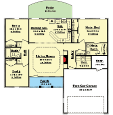 split bedroom ranch home plan 11701hz