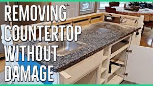 how to to remove a granite countertop