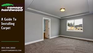 installing carpet over a hardwood floor