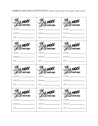 Voting Sheet Template