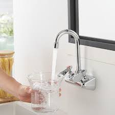 Bwe 2 Handle Wall Mount Kitchen Faucet