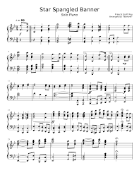 It's an honor that the brave men and women who are. Star Spangled Banner For Solo Piano Sheet Music For Piano Solo Musescore Com