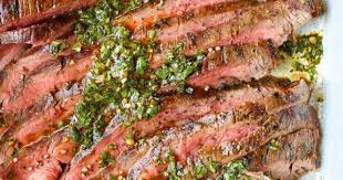 citrus herb marinated flank steak by