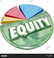Equity Word On Pie Image Photo Free Trial Bigstock