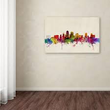 Fine Art Kansas City Watercolor Skyline