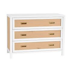 Drew White Light Wood 3 Drawer Dresser