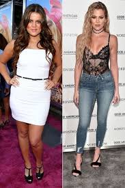 Did khloe kardashian have plastic surgery? Khloe Kardashian Shares Before And After Photos Of Her 40 Pound Weight Loss Entertainment Tonight