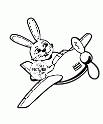 Kids songs, shows, crafts, recipes, activities, resources for teachers & parents and so much more! Airplane And Rabbit Coloring Page For Preschoolers Img Phenomenal Pages Kids To Print Biplane Free Printable Slavyanka