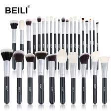 beili makeup brushes set 30pcs natural