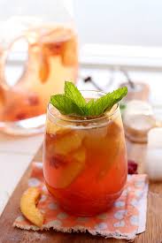white peach sangria recipe with mint delightful mom food