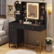 makeup table led vanity desk w openable