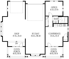 rv garage plan with living quarters
