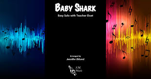 baby shark easy piano with teacher